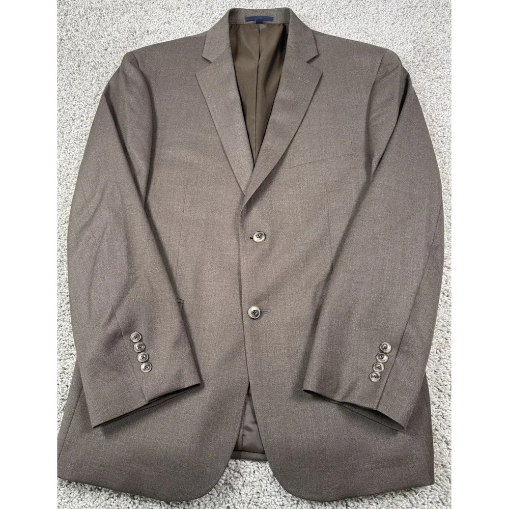 Jos A Bank Tailored Fit‎ Blazer Brown Wool Measures Size 38 Pants 33x29 Read